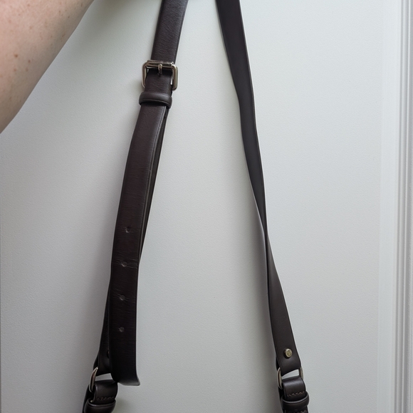 Longchamp Green Leather Balzane Crossbody Saddle Bag - Picture 6 of 14